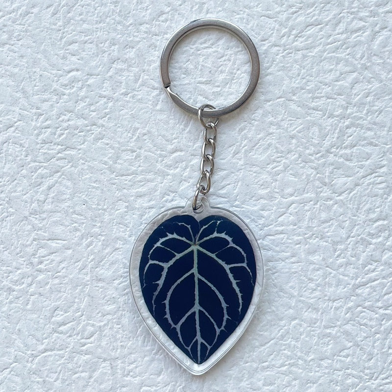 Acrylic Leaf  Keychain