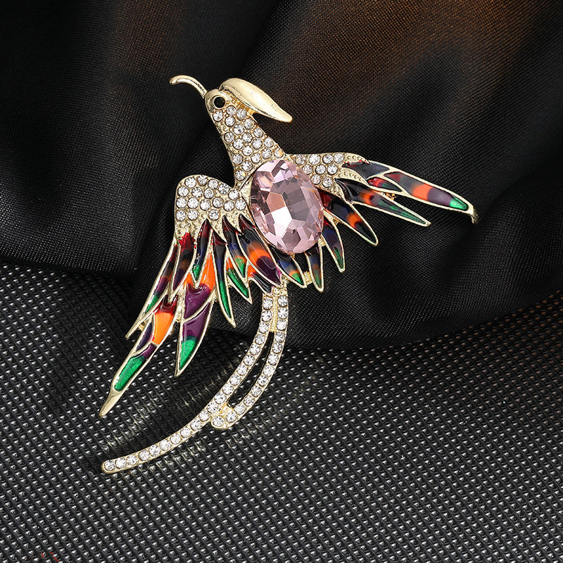 Elegant Phoenix Brooch