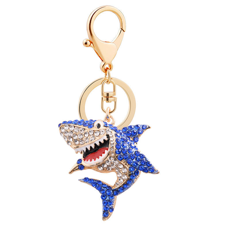 Bling Metal Shark Keychain