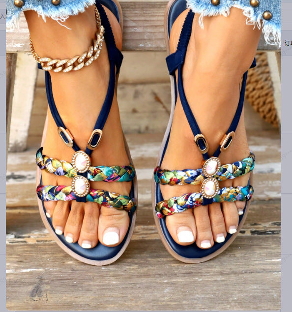 Flat Bottom Plus Size Sandals