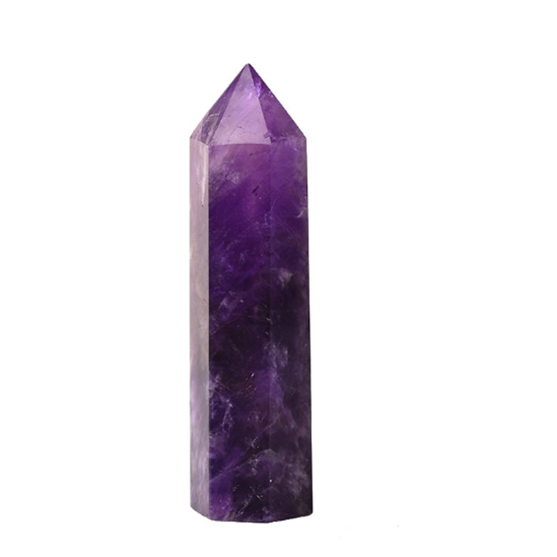 Natural Amethyst Column Hexagonal