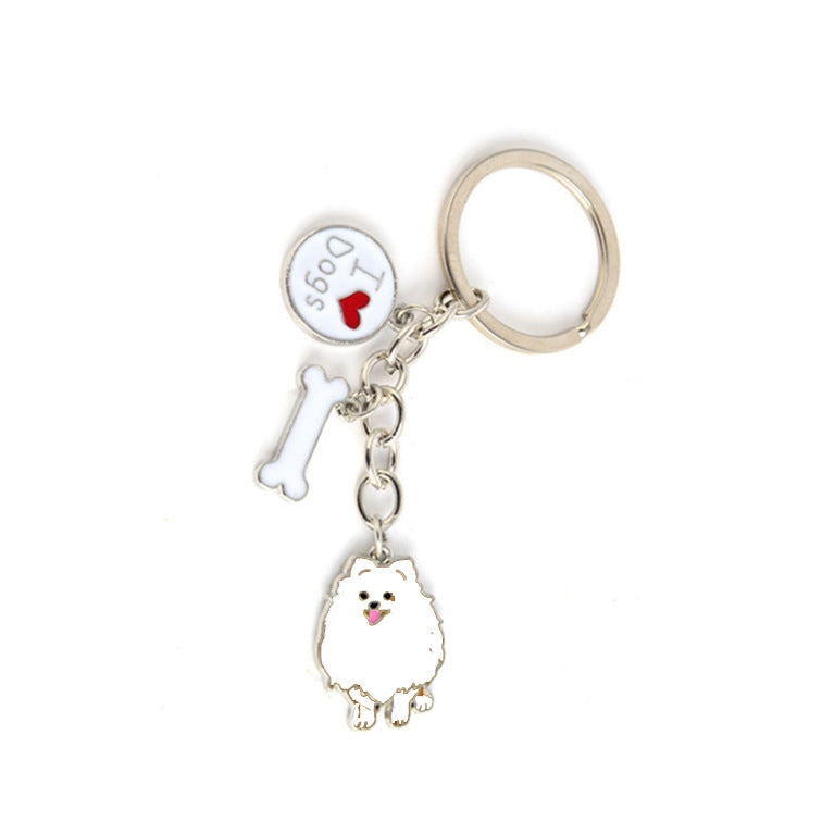 Pet Dog Metal Keychain