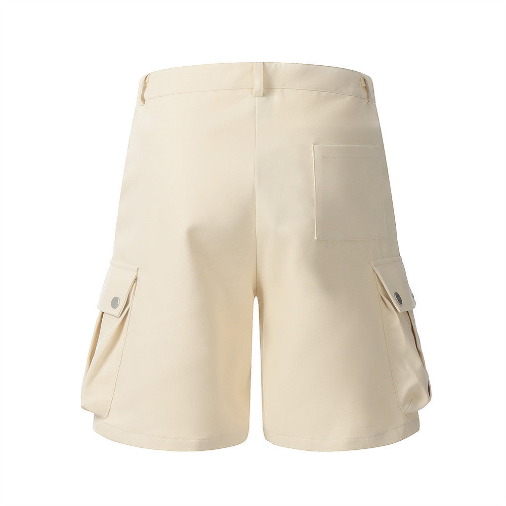 Multi-Pocket Straight Shorts