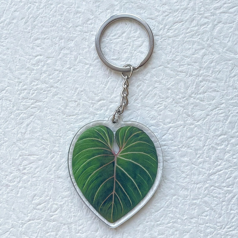 Acrylic Leaf  Keychain