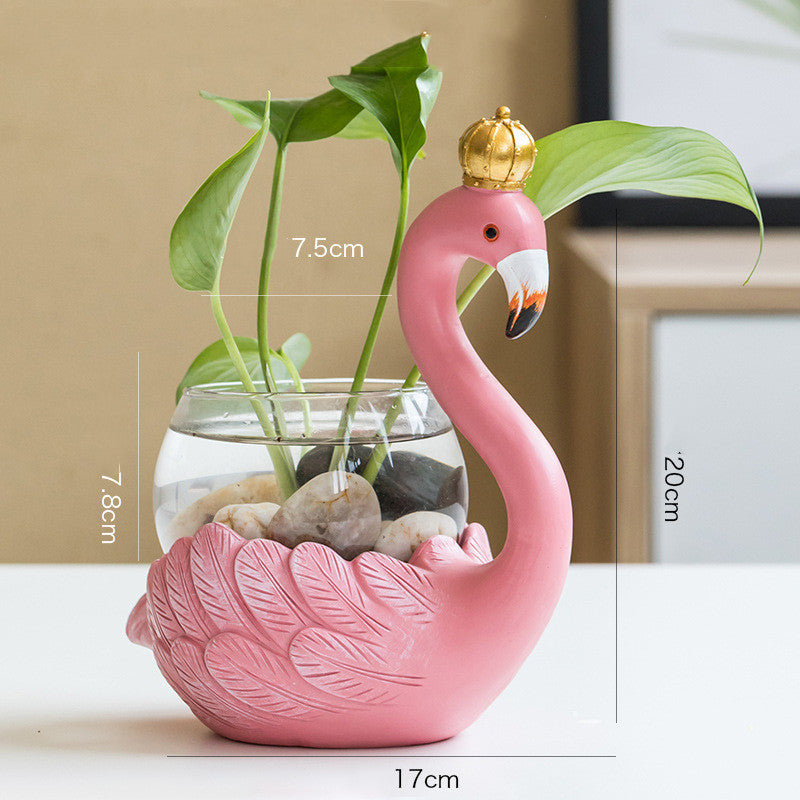 Flamingo Vase Decoration