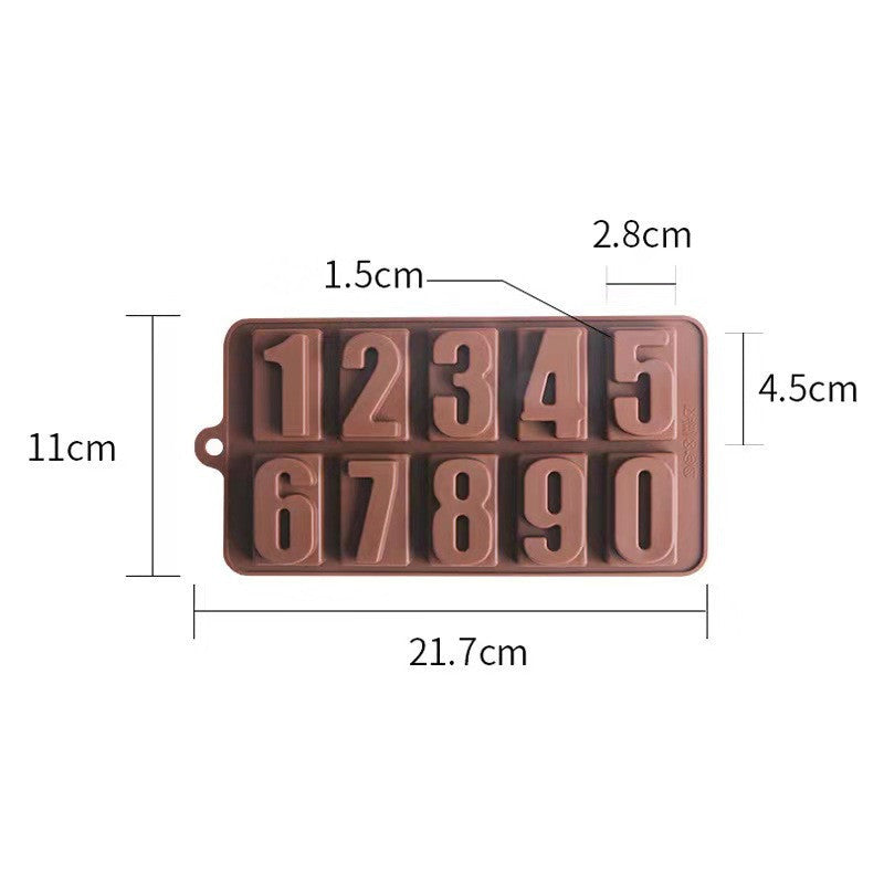 Numeral Chocolate Mold