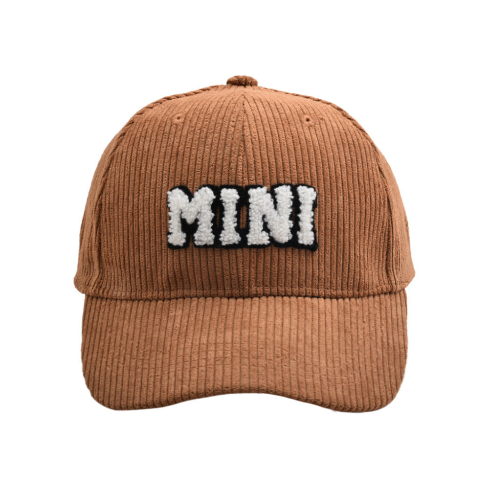 MAMA Parent-child Embroidered Corduroy Baseball Cap