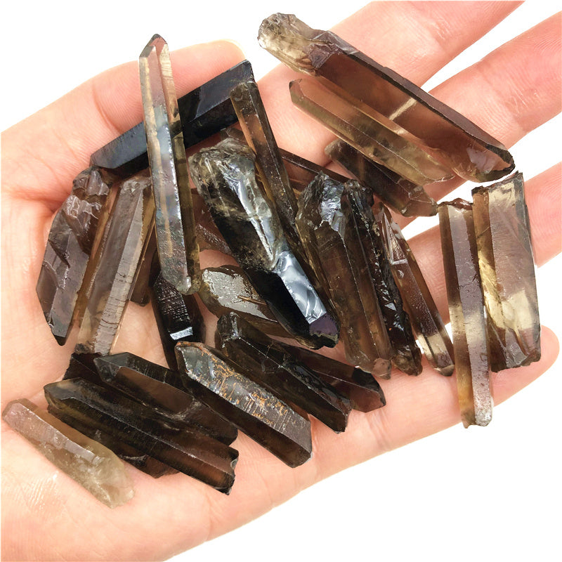 Citrine Single-pointed Crystal Hexagonal Prism Shards