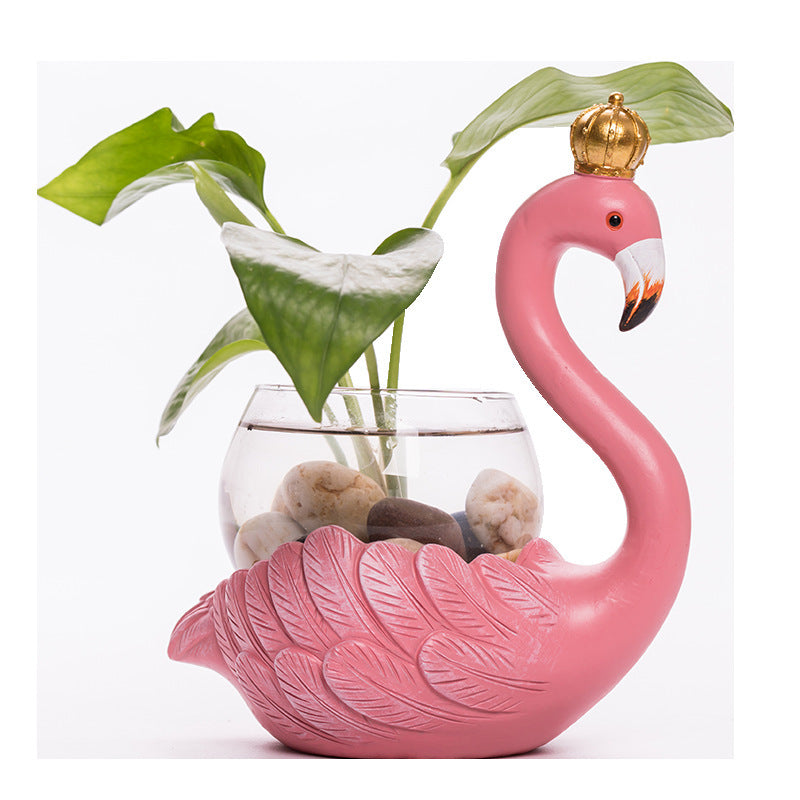 Flamingo Vase Decoration