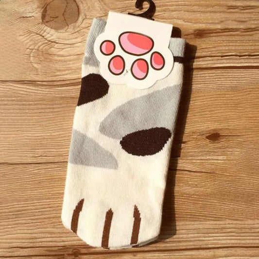 Fashion Cartoon Cat's Paw Boat Socks