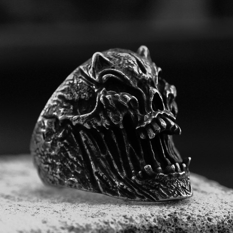 Stainless Steel Skull Ring