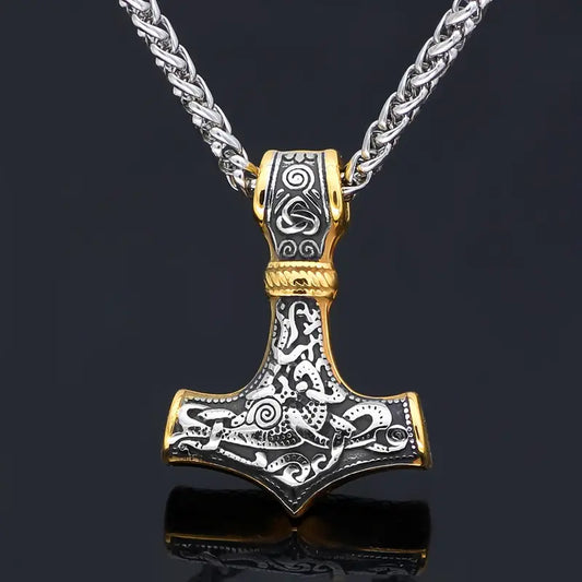 Thors Hammer Men's Pendant Necklace.