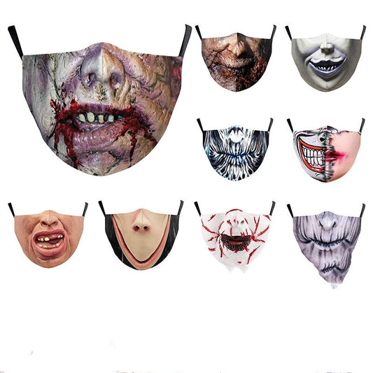 Halloween Double Layer Dust Mask