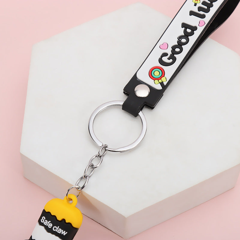 Cartoon Cat Paw Keyring