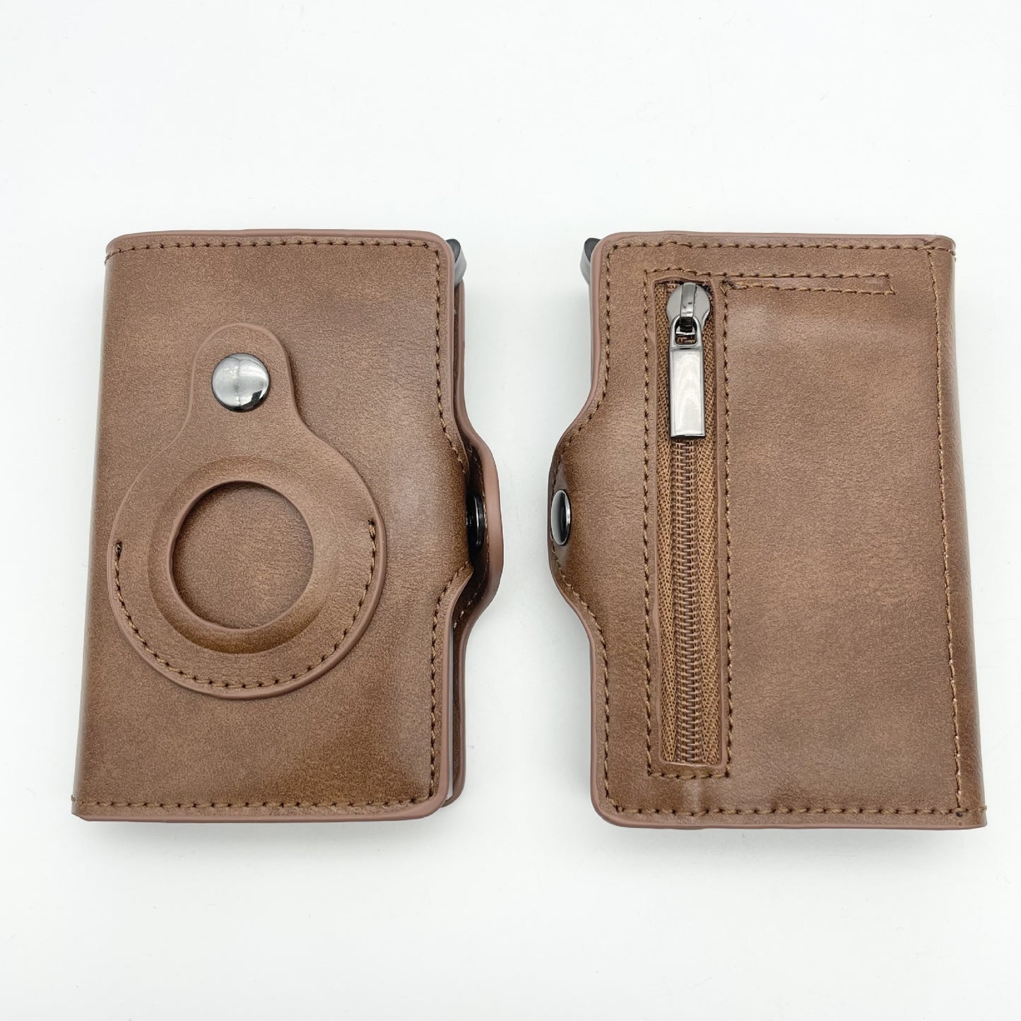 Men's Tracker Card Clamp Metal Card Holder Wallet