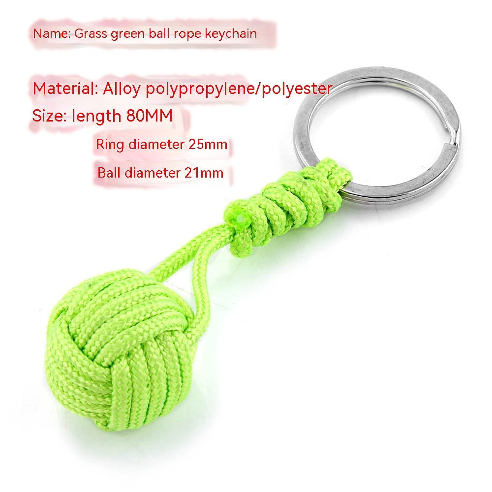 Monkeys Fist Ball Rope Keychain