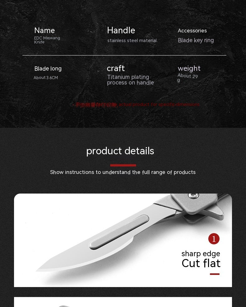 Stainless Steel Scalpel Knife