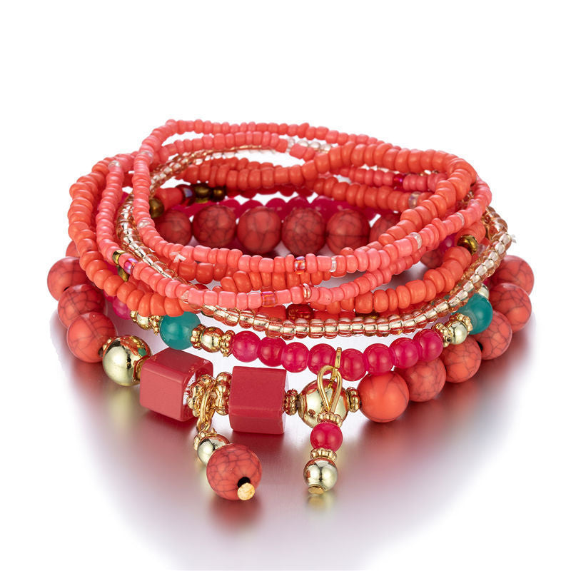 Creative Fashion Bohemian Multi-layered Bracelet Set