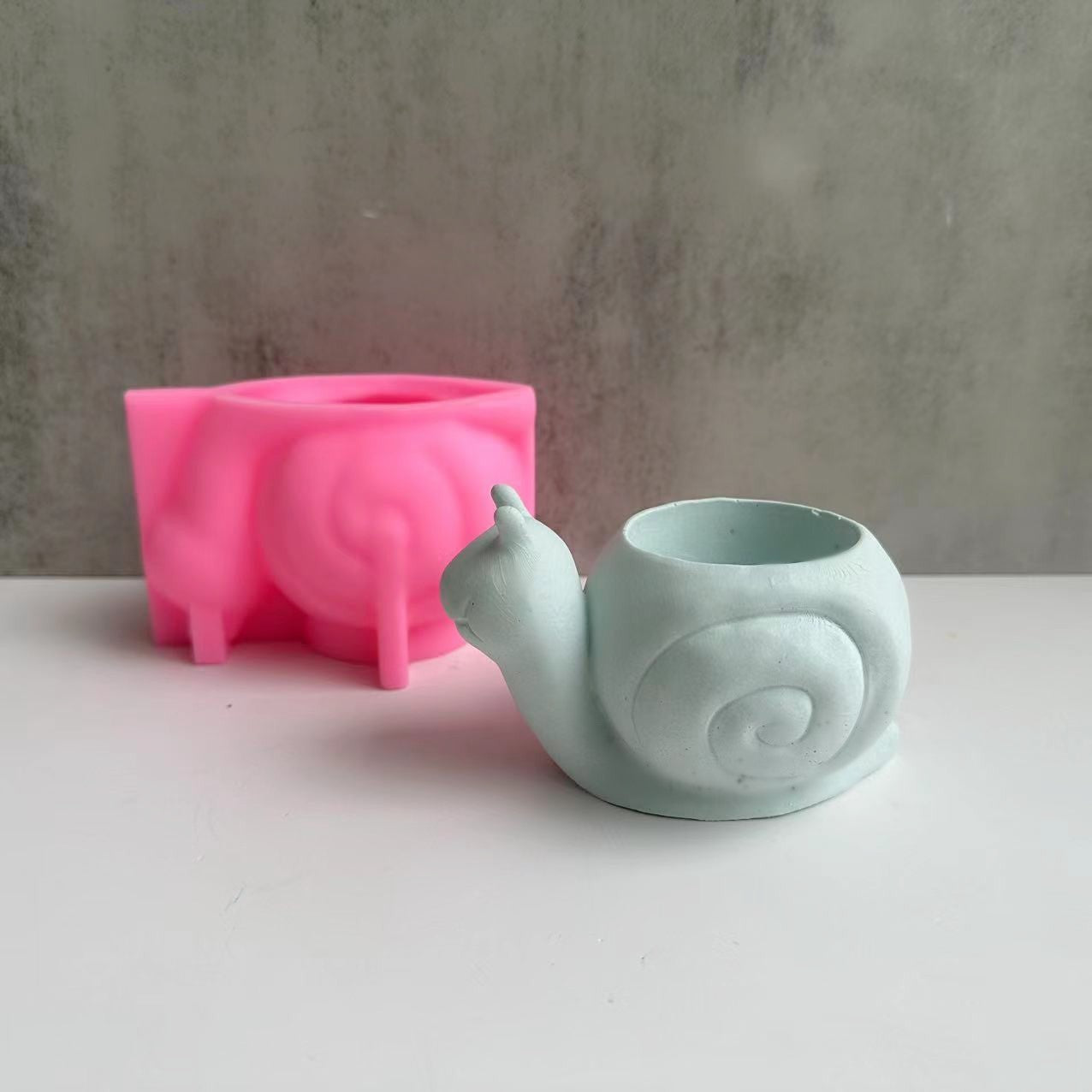 Snail Flower Pot Silicone Mold