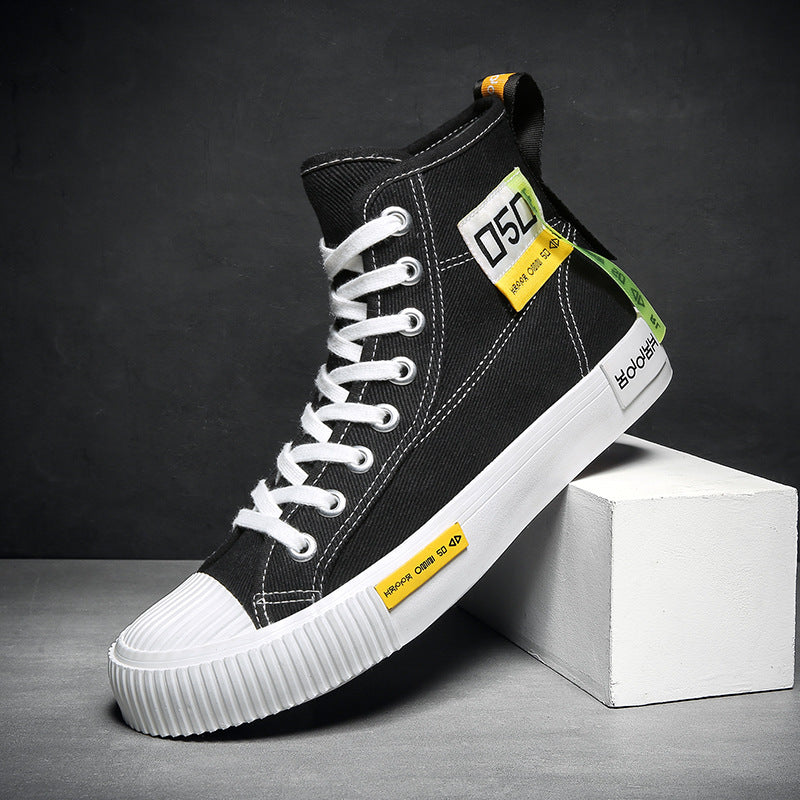 College Style High Top Canvas Shoes