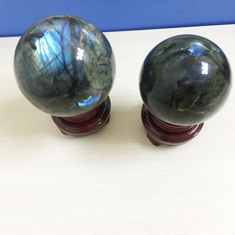 Moonstone Ball Rough Stone Decoration