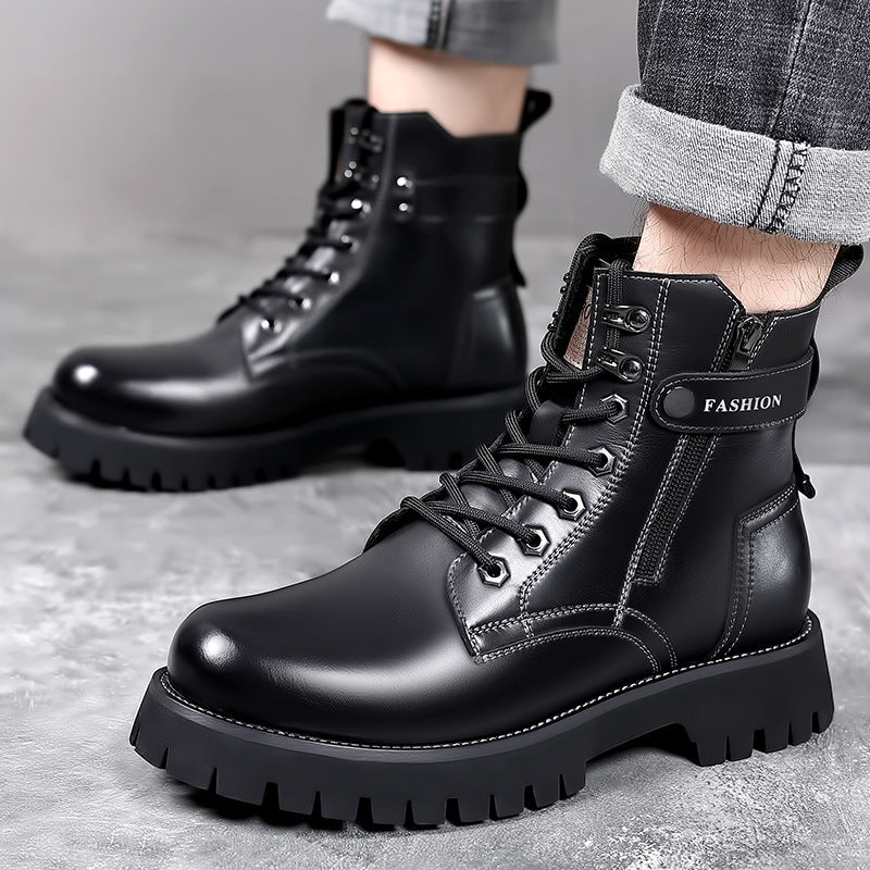 Men's Fashion Thick-soled High-top Boots