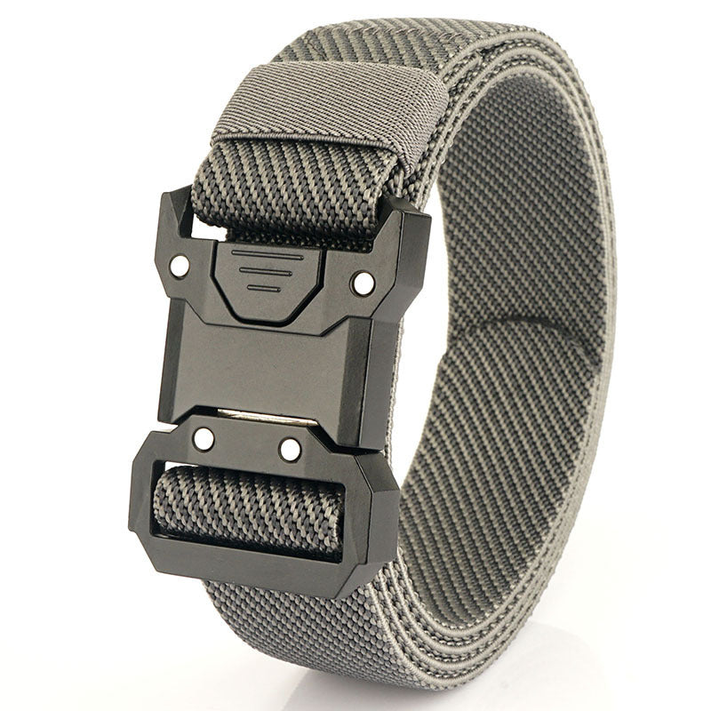 Tactical Quick Release Buckle Braided Elastic Belt