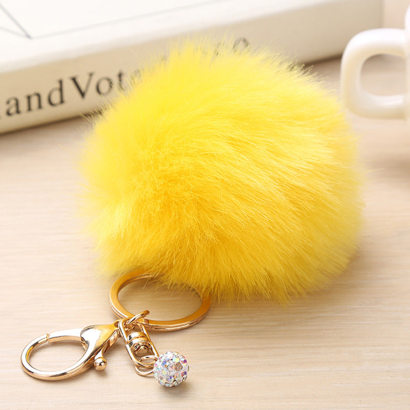 Fashion Puff Ball Keychain