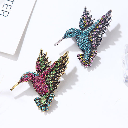 Hummingbird Brooch