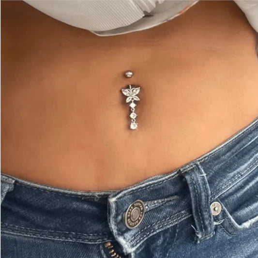 3A Zircon Navel Stud