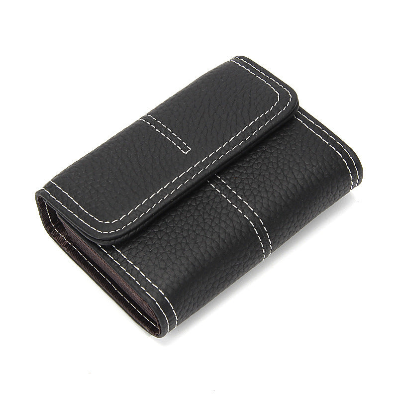 Large Capacity Cowhide Card Holder Wallet