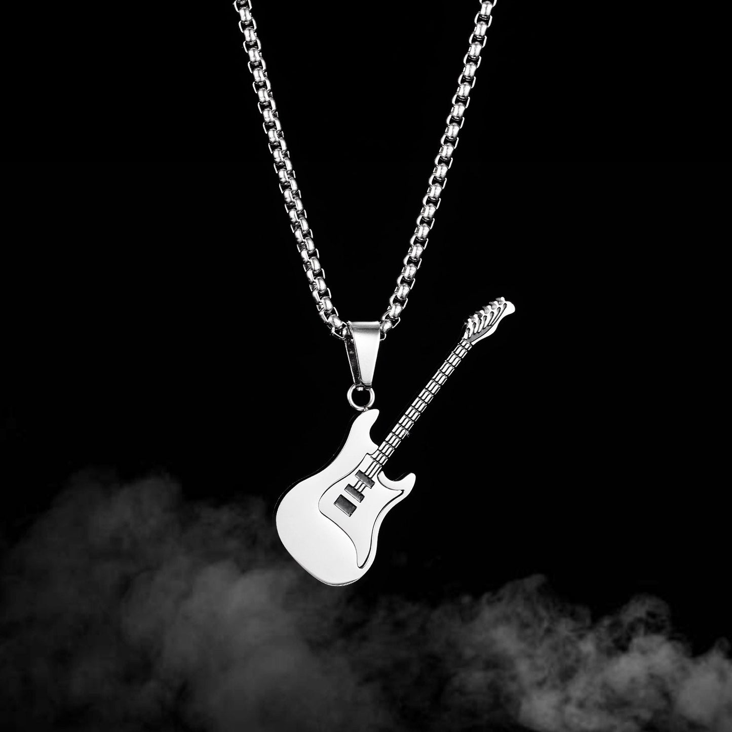 Stainless Steel Guitar Necklace