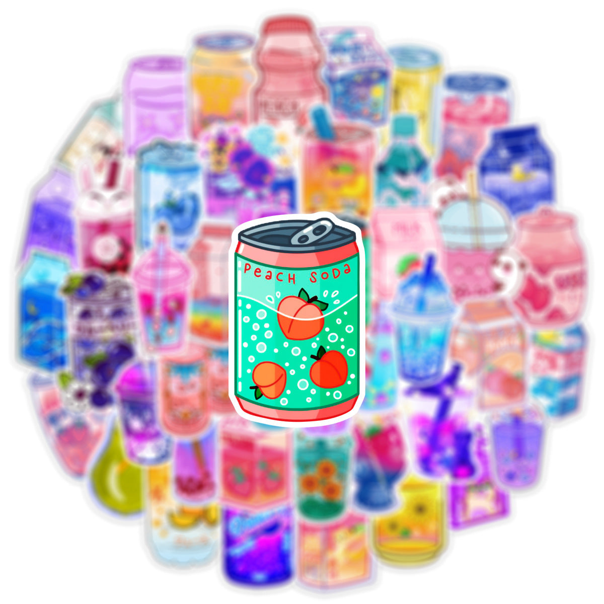 Cute Cartoon Instagram Style Drink Graffiti Stickers