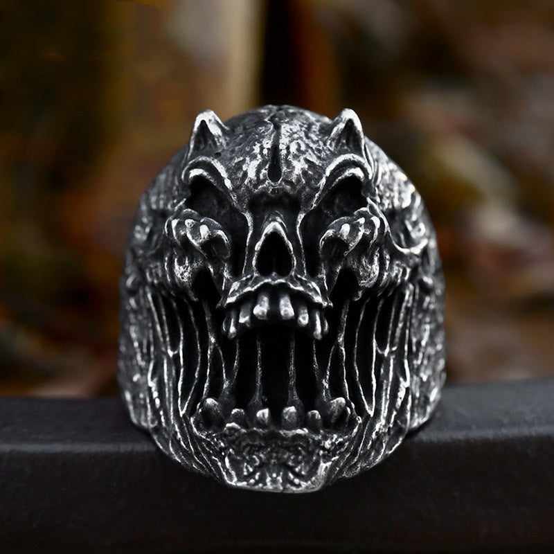 Stainless Steel Skull Ring