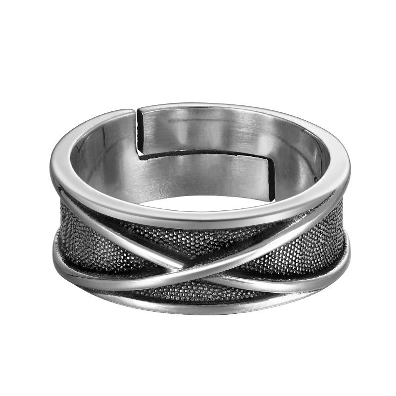 Men's Space-time Marcasite Ring