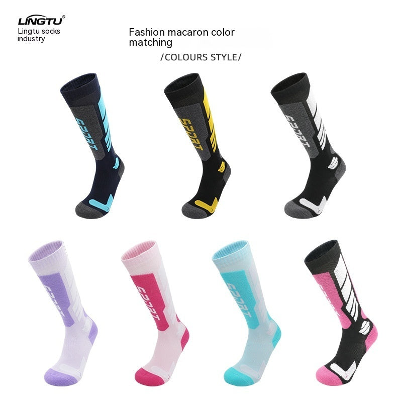 Winter Professional Ski Long Tube Socks