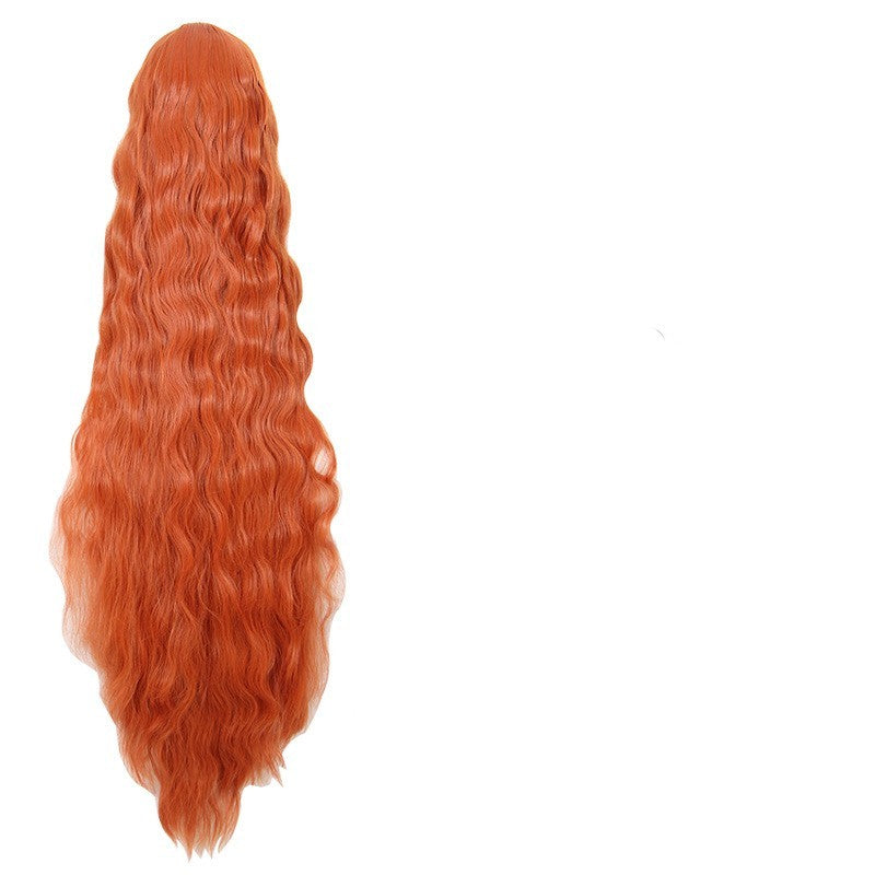 Orange 120cm Corn Scalding Cos Wig