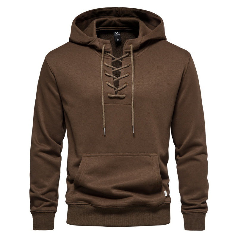 Men's Loose Fashion Lace Hoodie