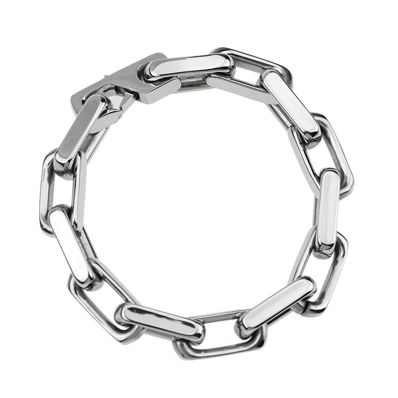 Titanium Steel Chain Link Bracelet