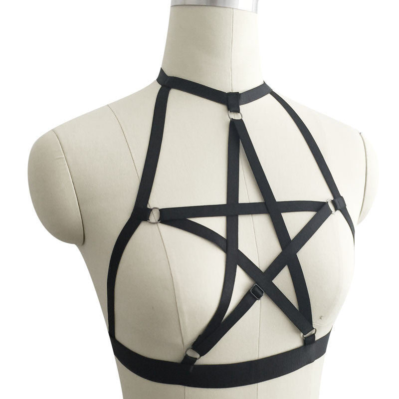 Pentagonal Bra Top Spandex Adjustment