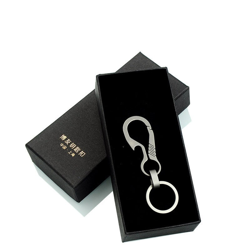 Men's Waist Titanium Alloy Keychain