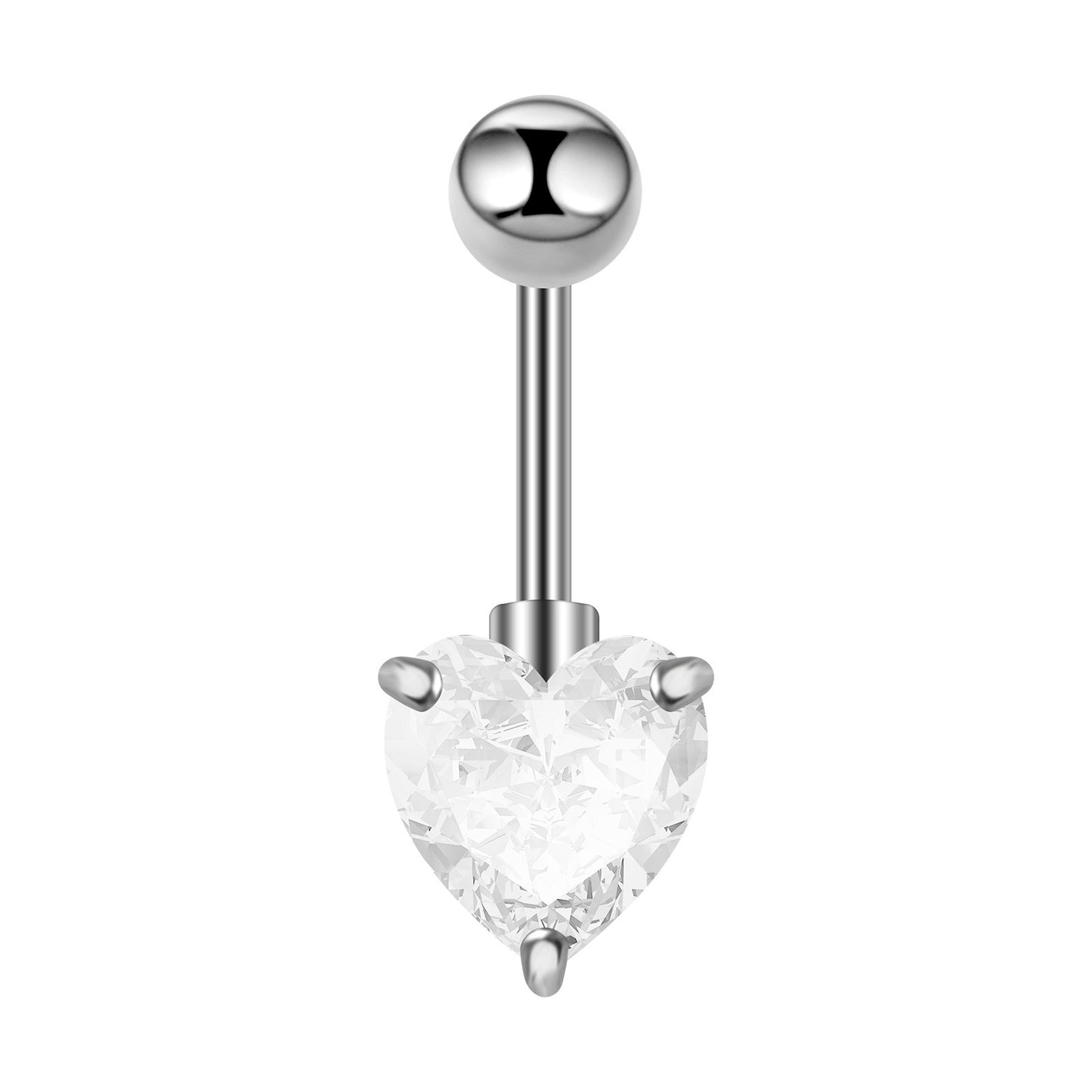 Stainless Steel Zircon Navel Jewelry