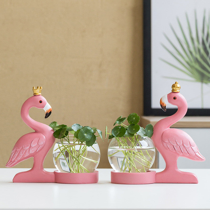 Flamingo Vase Decoration