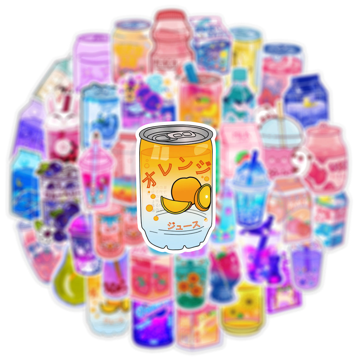 Cute Cartoon Instagram Style Drink Graffiti Stickers