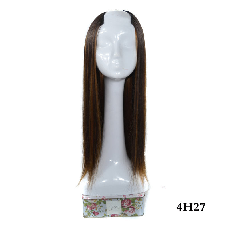 Long Straight Hair U-shaped Half Headgear