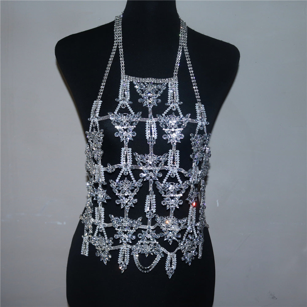 Luxury Full Zircon Chest Body Chain