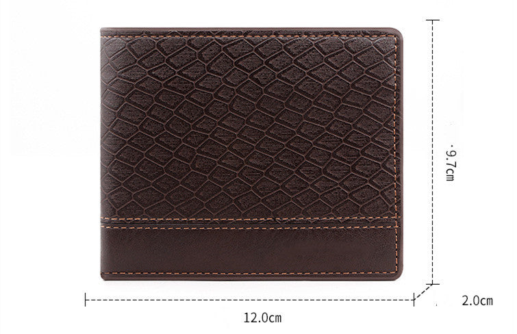 Large Capacity Embossed Snake Pattern Wallet