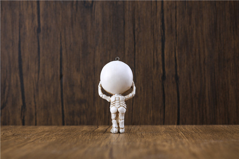 Cute Skull Doll Resin Keychain