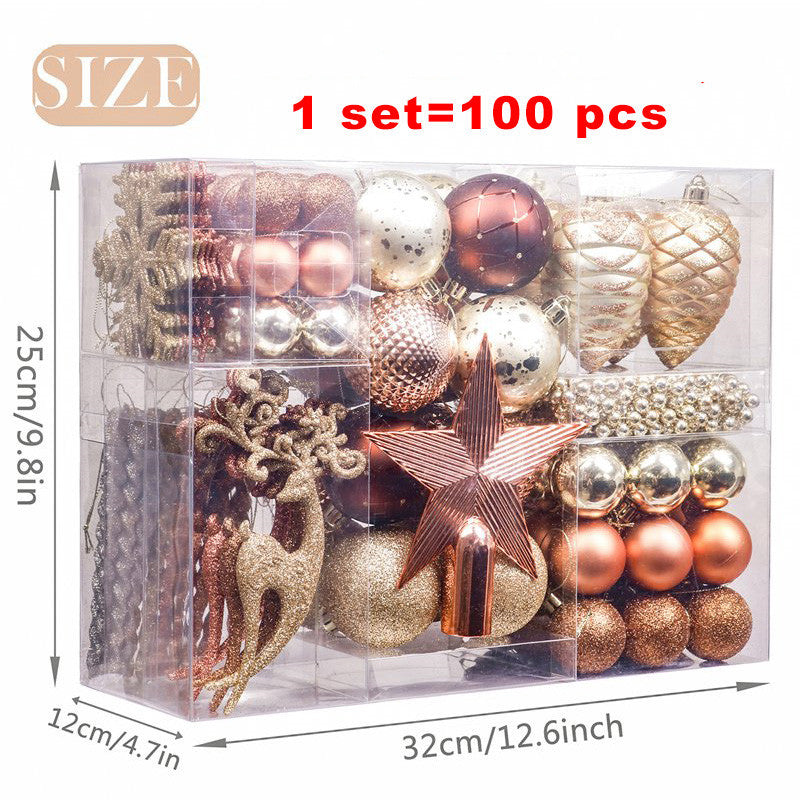 Christmas Ball Gift Pack 100pcs Home Hanging Ornaments