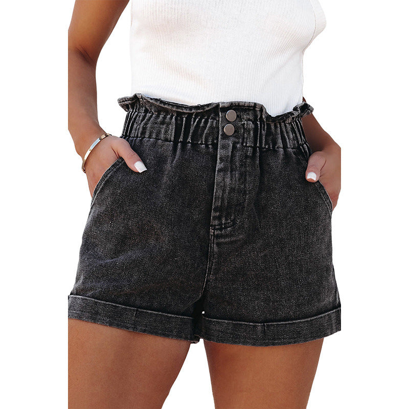 Womens Fashionable High Waisted Shorts